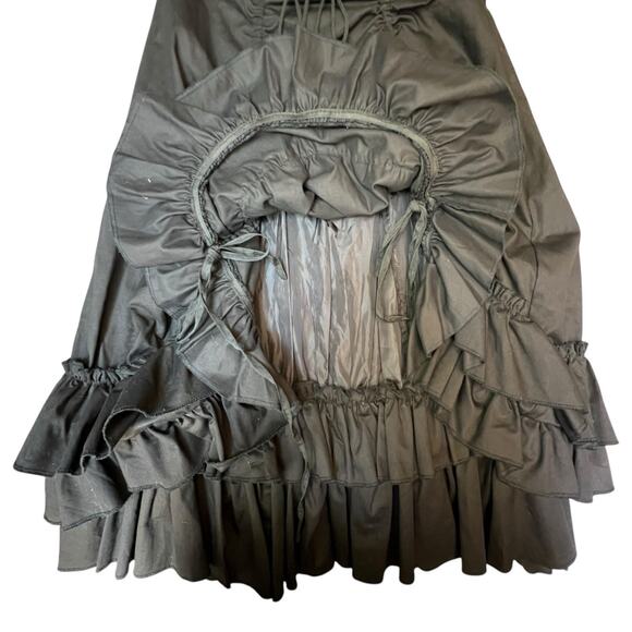 HILLARYS VANITY Gothic Skirt Size L Corset Ruffled Whimsigoth Steampunk Vamp Emo - Picture 4 of 11